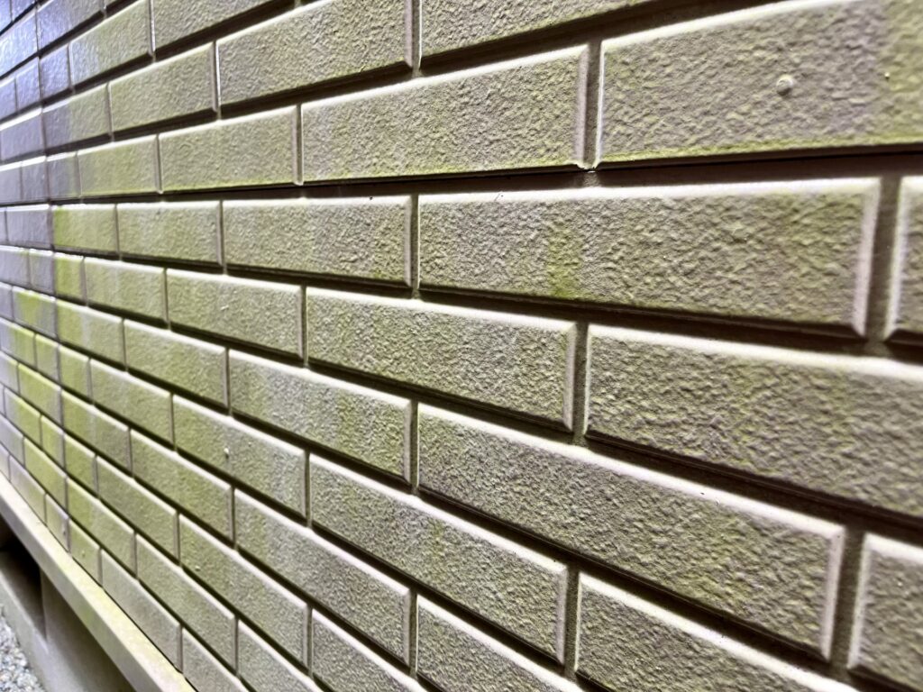 コケで汚れた外壁